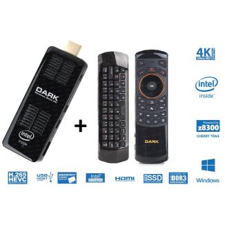 DARK Intel Z8300 4 Çekirdekli 2GB/32GB Win 10 / Air Mouse+Klavyeli