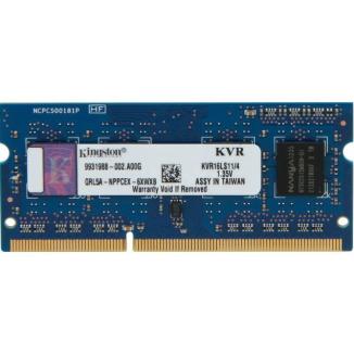 KINGSTON 4GB, Notebook, DDR III, 1600MHz Memory 1.35 Volt