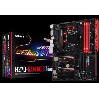 GIGABYTE  GA-H270-Gaming 3 DDR4 M.2 HDMI DVI RGB Fusion Lga1151 ATX