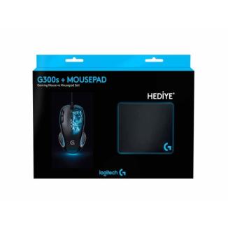 Logitech G300s + Mousepad Ki̇t G300s Kit (Mousepad+g300s)