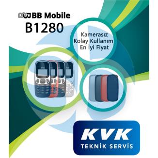 BB MOBİLE B1280 SİYAH-TURUNCU-MAVİ-BEYAZ 