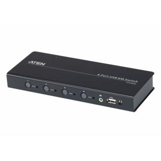 ATEN 4-port USB Sınırsız Geçiş İmkanı Tanıyan KM (Klavye/Mouse) Switch (Kablolar dahil)