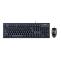 A4 TECH USB USB,Q TR Standart Klavye,3B+1 Optik Mouse Set,Siyah